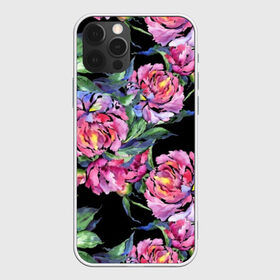 Чехол для iPhone 12 Pro Max с принтом Розовые пионы в Санкт-Петербурге, Силикон |  | art | buds | flowers | leaves | painting | peonies | petals | pink | stems | summer | watercolor | акварель | бутоны | живопись | искусство | лепестки | лето | листья | пионы | розовые | цветы