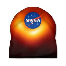 Шапка 3D с принтом Черная дыра NASA в Санкт-Петербурге, 100% полиэстер | универсальный размер, печать по всей поверхности изделия | nasa | астрономия | горизонт событий | космос | наса | черная дыра