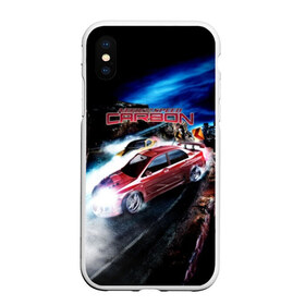 Чехол для iPhone XS Max матовый с принтом Need for Speed Carbon в Санкт-Петербурге, Силикон | Область печати: задняя сторона чехла, без боковых панелей | auto | car | carbon | for | game | need | nfs | race | speed | авто | гонки | дрифт | игра | машина | нфс