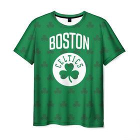 Мужская футболка 3D с принтом Boston Celtics в Санкт-Петербурге, 100% полиэфир | прямой крой, круглый вырез горловины, длина до линии бедер | boston | boston celtics | celtics | бостон | бостон селтикс