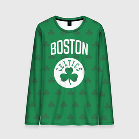 Мужской лонгслив 3D с принтом Boston Celtics в Санкт-Петербурге, 100% полиэстер | длинные рукава, круглый вырез горловины, полуприлегающий силуэт | boston | boston celtics | celtics | бостон | бостон селтикс