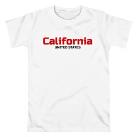 Мужская футболка хлопок с принтом USA - California в Санкт-Петербурге, 100% хлопок | прямой крой, круглый вырез горловины, длина до линии бедер, слегка спущенное плечо. | america | california | california city | california republic | usa | америка | калифорния | соединенные штаты | сша | штат