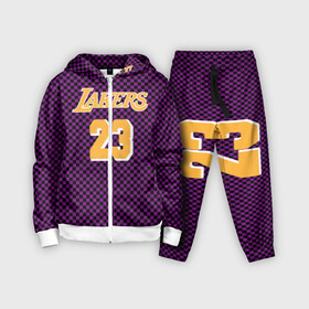 Детский костюм 3D с принтом Lebron James в Санкт-Петербурге,  |  | jersey | king james | lakers | lebron | lebron james | los angeles lakers | джерси | леброн | леброн джеймс