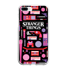 Чехол для iPhone 7Plus/8 Plus матовый с принтом STRANGER THINGS STARTER PACK в Санкт-Петербурге, Силикон | Область печати: задняя сторона чехла, без боковых панелей | 11 | eleven | logo | netflix | pack | starter | stranger | things | дела | крайне | лого | логотип | одинадцать | одиннадцать | очень | пак | события | стартер | странные | стренджер