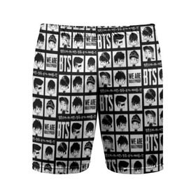 Мужские шорты 3D спортивные с принтом BTS Pop art в Санкт-Петербурге,  |  | bangtan | boy | j hope | jimin | jin | jungkook | korea | luv | rm | suga | v | with | бтс | кей | поп
