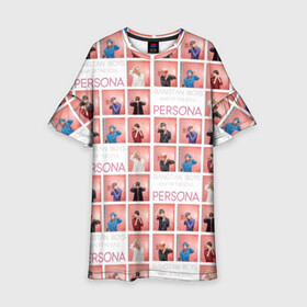 Детское платье 3D с принтом BTS Pop art в Санкт-Петербурге, 100% полиэстер | прямой силуэт, чуть расширенный к низу. Круглая горловина, на рукавах — воланы | bangtan | boy | j hope | jimin | jin | jungkook | korea | luv | rm | suga | v | with | бтс | кей | поп