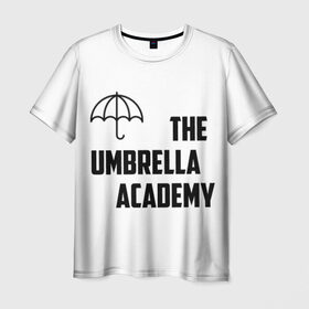 Мужская футболка 3D с принтом Академия Амбрелла в Санкт-Петербурге, 100% полиэфир | прямой крой, круглый вырез горловины, длина до линии бедер | академия амбрелла the umbrella academy