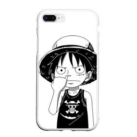 Чехол для iPhone 7Plus/8 Plus матовый с принтом One Piece в Санкт-Петербурге, Силикон | Область печати: задняя сторона чехла, без боковых панелей | monkey d. luffy | one piece | tony tony chopper | аниме | большой куш | ван пис | ванпис | манга | манки д. луффи | пираты | пираты соломенной шляпы | тони тони чоппер