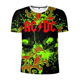 Мужская футболка 3D спортивная с принтом AC/DC в Санкт-Петербурге, 100% полиэстер с улучшенными характеристиками | приталенный силуэт, круглая горловина, широкие плечи, сужается к линии бедра | Тематика изображения на принте: ac dc | acdc | back in black | columbia | epic | force | guitar | pop | rock | vevo | ангус | блюз | рок | хард | янг