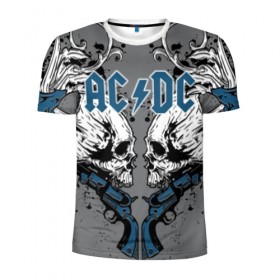 Мужская футболка 3D спортивная с принтом AC/DC в Санкт-Петербурге, 100% полиэстер с улучшенными характеристиками | приталенный силуэт, круглая горловина, широкие плечи, сужается к линии бедра | Тематика изображения на принте: ac dc | acdc | back in black | columbia | epic | force | guitar | pop | rock | vevo | ангус | блюз | рок | хард | янг