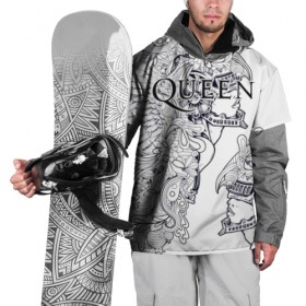 Накидка на куртку 3D с принтом Queen в Санкт-Петербурге, 100% полиэстер |  | bohemian | brian | freddie | john | mercury | must go on | queen | rhapsody | roger | taylor | the miracle | the show | роджер тейлор | фредди меркьюри