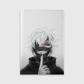 Обложка для паспорта матовая кожа с принтом Kaneki Ken в Санкт-Петербурге, натуральная матовая кожа | размер 19,3 х 13,7 см; прозрачные пластиковые крепления | anteiku | ghoul | kaneki | ken | tokyo | антейку | гуль | канеки | кен | токийский