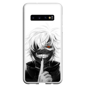 Чехол для Samsung Galaxy S10 с принтом Kaneki Ken в Санкт-Петербурге, Силикон | Область печати: задняя сторона чехла, без боковых панелей | Тематика изображения на принте: anteiku | ghoul | kaneki | ken | tokyo | антейку | гуль | канеки | кен | токийский