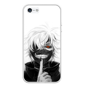 Чехол для iPhone 5/5S матовый с принтом Kaneki Ken в Санкт-Петербурге, Силикон | Область печати: задняя сторона чехла, без боковых панелей | anteiku | ghoul | kaneki | ken | tokyo | антейку | гуль | канеки | кен | токийский