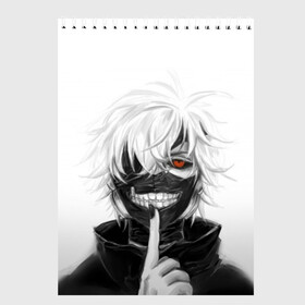 Скетчбук с принтом Kaneki Ken в Санкт-Петербурге, 100% бумага
 | 48 листов, плотность листов — 100 г/м2, плотность картонной обложки — 250 г/м2. Листы скреплены сверху удобной пружинной спиралью | anteiku | ghoul | kaneki | ken | tokyo | антейку | гуль | канеки | кен | токийский