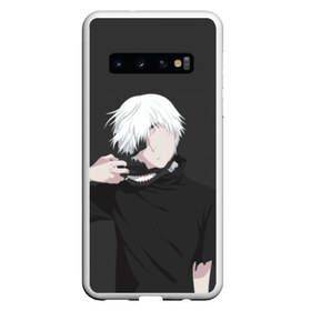 Чехол для Samsung Galaxy S10 с принтом Kaneki Ken в Санкт-Петербурге, Силикон | Область печати: задняя сторона чехла, без боковых панелей | Тематика изображения на принте: anteiku | ghoul | kaneki | ken | tokyo | антейку | гуль | канеки | кен | токийский