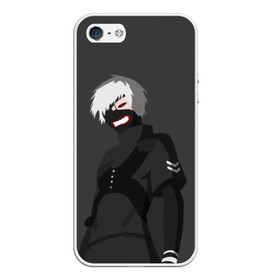 Чехол для iPhone 5/5S матовый с принтом Kaneki Ken в Санкт-Петербурге, Силикон | Область печати: задняя сторона чехла, без боковых панелей | anteiku | ghoul | kaneki | ken | tokyo | антейку | гуль | канеки | кен | токийский