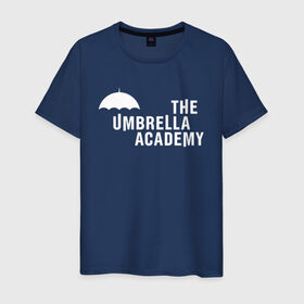 Мужская футболка хлопок с принтом Академия Амбрелла в Санкт-Петербурге, 100% хлопок | прямой крой, круглый вырез горловины, длина до линии бедер, слегка спущенное плечо. | netflix | umbrella | umbrella academy | академия амбрелла