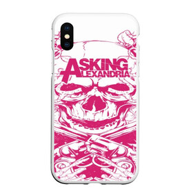 Чехол для iPhone XS Max матовый с принтом Asking Alexandria в Санкт-Петербурге, Силикон | Область печати: задняя сторона чехла, без боковых панелей | Тематика изображения на принте: aa | ben bruce | death | destiny | from | metal | rock | sumerian | to | йорк | метал | рок | хард | хеви | электроникор