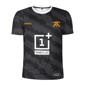 Мужская футболка 3D спортивная с принтом Fnatic - Jersey pro 2019 в Санкт-Петербурге, 100% полиэстер с улучшенными характеристиками | приталенный силуэт, круглая горловина, широкие плечи, сужается к линии бедра | 0x000000123 | csgo | fnatic | ксго | фнатик