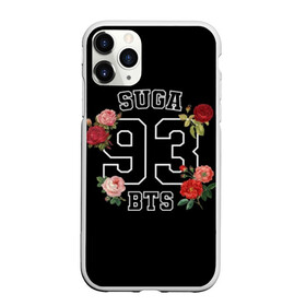 Чехол для iPhone 11 Pro Max матовый с принтом SUGA 93 BTS в Санкт-Петербурге, Силикон |  | Тематика изображения на принте: bangtan | bighit | boy | fake love | j hope | jimin | jin | jungkook | korea | kpop | live | luv | mic drop | rm | suga | v | with | бтс | кей | поп