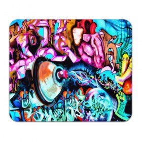 Коврик для мышки прямоугольный с принтом GRAFFITI в Санкт-Петербурге, натуральный каучук | размер 230 х 185 мм; запечатка лицевой стороны | grafiti | paint | street art | urban | город | граффити | искусство | кирпичи | краски | рисунки | стена | улицы | уличное искусство