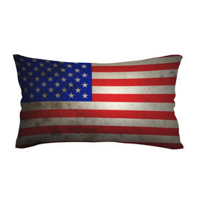 Подушка 3D антистресс с принтом Американский флаг в Санкт-Петербурге, наволочка — 100% полиэстер, наполнитель — вспененный полистирол | состоит из подушки и наволочки на молнии | usa | абстракция | америка | американский | герб | звезды | краска | символика сша | страны | сша | флаг | штаты