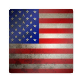 Магнит виниловый Квадрат с принтом Американский флаг в Санкт-Петербурге, полимерный материал с магнитным слоем | размер 9*9 см, закругленные углы | Тематика изображения на принте: usa | абстракция | америка | американский | герб | звезды | краска | символика сша | страны | сша | флаг | штаты