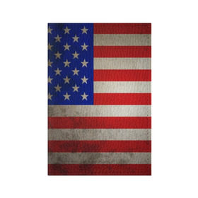 Обложка для паспорта матовая кожа с принтом Американский флаг в Санкт-Петербурге, натуральная матовая кожа | размер 19,3 х 13,7 см; прозрачные пластиковые крепления | usa | абстракция | америка | американский | герб | звезды | краска | символика сша | страны | сша | флаг | штаты