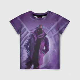 Детская футболка 3D с принтом Purple в Санкт-Петербурге, 100% гипоаллергенный полиэфир | прямой крой, круглый вырез горловины, длина до линии бедер, чуть спущенное плечо, ткань немного тянется | brawl stars | jessie | leon | spike | бравл старс | джесси | леон | спайк