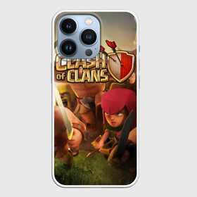 Чехол для iPhone 13 Pro с принтом Clash of Clans в Санкт-Петербурге,  |  | Тематика изображения на принте: base | clan wars | coc | hall | hog rider | royale | town | trap | база | гоблин | золото | клеш оф кленс | кок | крепость | кристаллы | трофей | эликсир