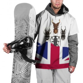 Накидка на куртку 3D с принтом Жуки в Санкт-Петербурге, 100% полиэстер |  | england | flag | the beatles | англия | жуки | флаг