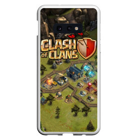 Чехол для Samsung S10E с принтом Clash of Clans в Санкт-Петербурге, Силикон | Область печати: задняя сторона чехла, без боковых панелей | base | clan wars | coc | hall | hog rider | royale | town | trap | база | гоблин | золото | клеш оф кленс | кок | крепость | кристаллы | трофей | эликсир