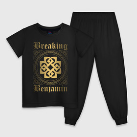 Детская пижама хлопок с принтом Breaking Benjamin в Санкт-Петербурге, 100% хлопок |  брюки и футболка прямого кроя, без карманов, на брюках мягкая резинка на поясе и по низу штанин
 | Тематика изображения на принте: breaking benjamin | dark before dawn | dear agony | phobia | saturate | we are not alone | бенджамин бернли | группы | метал | музыка | рок | хард рок