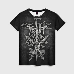 Женская футболка 3D с принтом Celtic Frost в Санкт-Петербурге, 100% полиэфир ( синтетическое хлопкоподобное полотно) | прямой крой, круглый вырез горловины, длина до линии бедер | black metal | celtic frost | death metal | блэк метал | глэм метал | готик метал | группы | дарк метал | дум метал | дэт метал | метал | музыка | рок | трэш метал