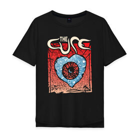 Мужская футболка хлопок Oversize с принтом The Cure в Санкт-Петербурге, 100% хлопок | свободный крой, круглый ворот, “спинка” длиннее передней части | cure | robert james smith | the cure | готик рок | группы | музыка | постпанк | роберт смит | рок