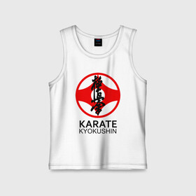 Детская майка хлопок с принтом Karate Kyokushin в Санкт-Петербурге,  |  | box | boxing | bruce lee | champion | dragon | fight | fighter | judo | muay thai | team | tiger | ufc | али | боевые | боец | бой | бокс | боксер | борьба | брюс ли | воин | дзюдо | дракон | единоборства | искусство | карате | контакт | кулак | лев