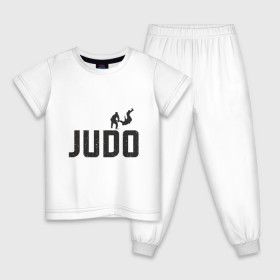 Детская пижама хлопок с принтом Дзюдо в Санкт-Петербурге, 100% хлопок |  брюки и футболка прямого кроя, без карманов, на брюках мягкая резинка на поясе и по низу штанин
 | Тематика изображения на принте: box | boxing | bruce lee | champion | dragon | fight | fighter | judo | muay thai | team | tiger | ufc | али | бое | боевые | бой | бокс | боксер | борьба | брюс ли | воин | дзюдо | дракон | единоборства | искусство | карате | контакт | кулак | лев