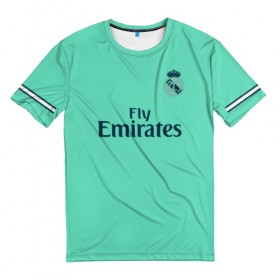Мужская футболка 3D с принтом Bale alternative 19-20 в Санкт-Петербурге, 100% полиэфир | прямой крой, круглый вырез горловины, длина до линии бедер | bale | champions | league | madrid | real | spain | гарет бейл | испания | лига | мадрид | реал | чемпионов