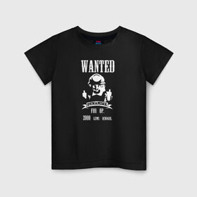 Детская футболка хлопок с принтом WANTED Dynamike в Санкт-Петербурге, 100% хлопок | круглый вырез горловины, полуприлегающий силуэт, длина до линии бедер | Тематика изображения на принте: 