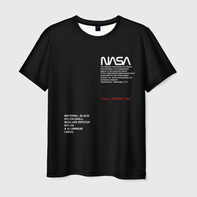 Мужская футболка 3D с принтом NASA | НАСА в Санкт-Петербурге, 100% полиэфир | прямой крой, круглый вырез горловины, длина до линии бедер | Тематика изображения на принте: galaxy | nasa | space | space company | star | астрономия | галактика | звезды | космическая компания | космос | наса
