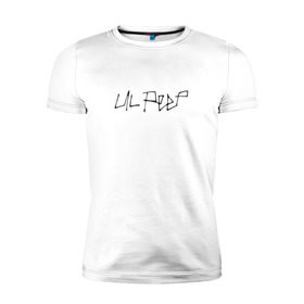 Мужская футболка премиум с принтом LIL PEEP (НА СПИНЕ) в Санкт-Петербурге, 92% хлопок, 8% лайкра | приталенный силуэт, круглый вырез ворота, длина до линии бедра, короткий рукав | lil peep | lil prince | logo | music | rap | зарубежная музыка | зарубежные | лил пип | лого | маленький принц | музыка | реп