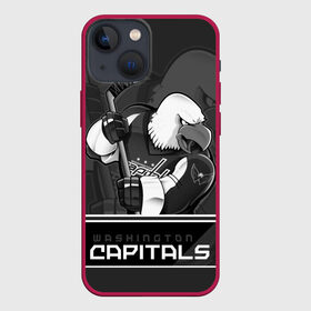 Чехол для iPhone 13 mini с принтом Washington Capitals в Санкт-Петербурге,  |  | capitals | hokkey | nhl | ovechkin | washington | александр | вашингтон | кэпиталз | кэпиталс | овечкин | хоккеист | хоккей