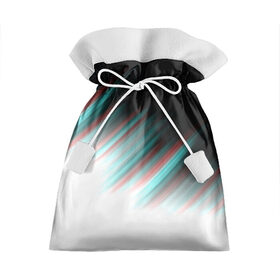 Подарочный 3D мешок с принтом GLITCH STRIPES в Санкт-Петербурге, 100% полиэстер | Размер: 29*39 см | abstract | colors | glitch | lines | paints | pattern | stripes | texture | абстракция | глитч | краски | полосы | узор