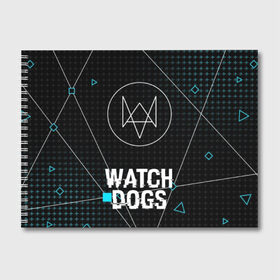 Альбом для рисования с принтом РЮКЗАК WATCH DOGS в Санкт-Петербурге, 100% бумага
 | матовая бумага, плотность 200 мг. | Тематика изображения на принте: action | ct os | ded sec | fox | gamer | glitch | hacker | player | watch dogs | watch dogs 2 | глитч | знак лиса | игра | компьютерная игра | хакер