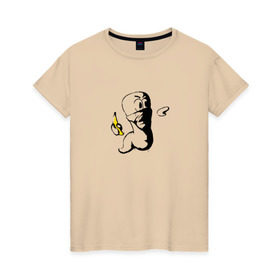 Женская футболка хлопок с принтом Worms в Санкт-Петербурге, 100% хлопок | прямой крой, круглый вырез горловины, длина до линии бедер, слегка спущенное плечо | dos | банан | бэнкси | война | граната | граффити | игра | ретро | червяк | червячки | червячок