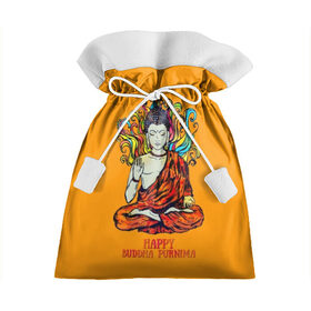 Подарочный 3D мешок с принтом Happy Buddha Purnima в Санкт-Петербурге, 100% полиэстер | Размер: 29*39 см | buddha | golden | happy | indian | kesa | lotus | monk | orange | ornament | pattern | pose | religion | shakyamuni | spiritual | te | будда | буддизм | духовный | золотой | индийский | кашая | кэса | лотос | оранжевый | орнамент | основатель | по