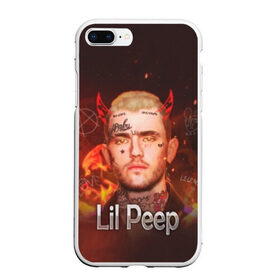 Чехол для iPhone 7Plus/8 Plus матовый с принтом Lil Peep в Санкт-Петербурге, Силикон | Область печати: задняя сторона чехла, без боковых панелей | awful things | gustav | lil peep | густав ор | клауд | клауд рэп | лил | лили | певец | пееп | пеп | пип | пост эмо | реп | репер | рэп | рэпер | трэп | хип | хип хоп | хоп | эмо трэп