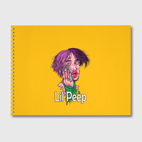 Альбом для рисования с принтом Lil Peep в Санкт-Петербурге, 100% бумага
 | матовая бумага, плотность 200 мг. | awful things | gustav | lil peep | густав ор | клауд | клауд рэп | лил | лили | певец | пееп | пеп | пип | пост эмо | реп | репер | рэп | рэпер | трэп | хип | хип хоп | хоп | эмо трэп