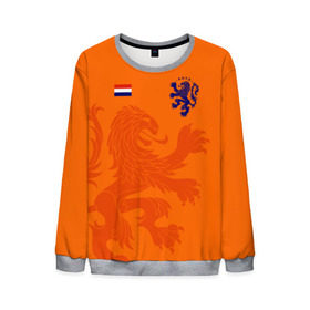 Мужской свитшот 3D с принтом Сборная Голландии в Санкт-Петербурге, 100% полиэстер с мягким внутренним слоем | круглый вырез горловины, мягкая резинка на манжетах и поясе, свободная посадка по фигуре | holland | nederland | netherlands | голландия | нидерланды | сборная голландии | сборная голландии по футболу | сборная нидерландов | форма | футбольные сборные | чемпионат